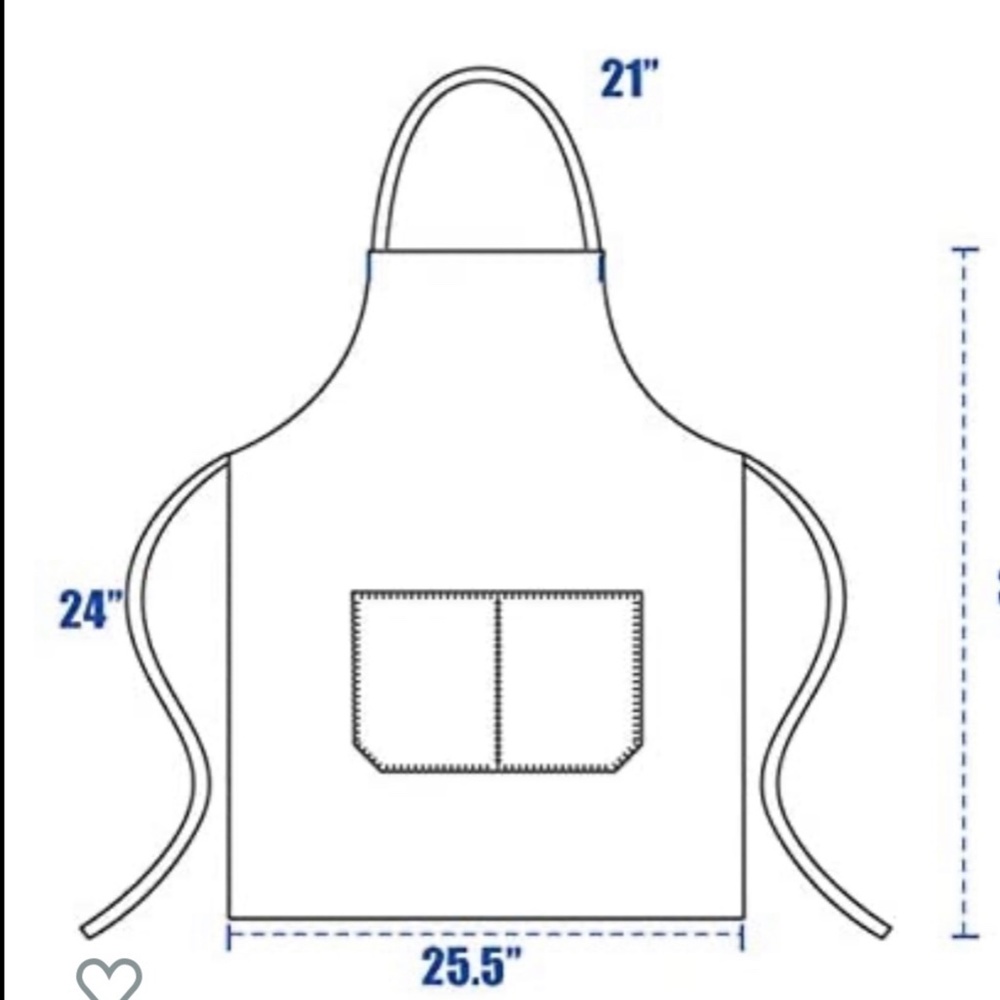 Andys Aprons - not so basic! “Pink Flower” - Picture 2 of 3